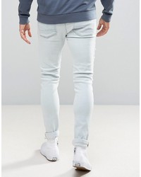 hellblaue enge Jeans von Asos