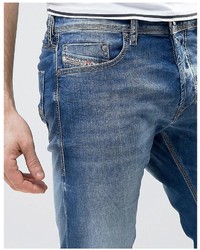 hellblaue enge Jeans von Diesel