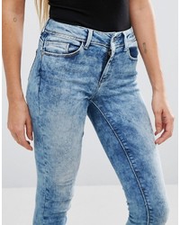 hellblaue enge Jeans von Only