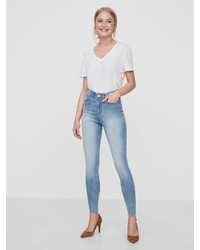 hellblaue enge Jeans von Vero Moda