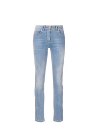 hellblaue enge Jeans von Versace