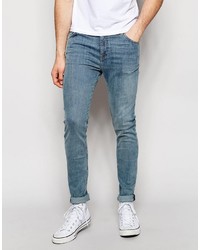 hellblaue enge Jeans von Weekday
