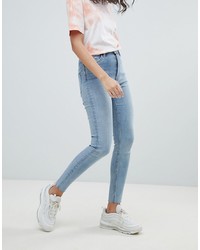 hellblaue enge Jeans von Weekday