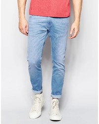 hellblaue enge Jeans von Wrangler