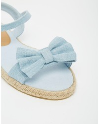 hellblaue Espadrilles von Asos