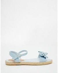 hellblaue Espadrilles von Asos