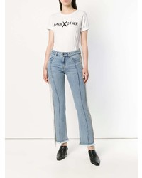 hellblaue Jeans mit Fransen von EACH X OTHER