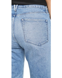 hellblaue Jeans mit Fransen von 3x1