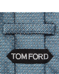 hellblaue gepunktete Krawatte von Tom Ford