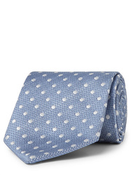 hellblaue gepunktete Krawatte von Favourbrook