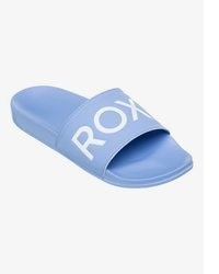 hellblaue Gummi Sandalen von Roxy