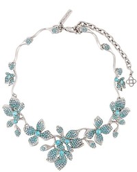 hellblaue Halskette von Oscar de la Renta