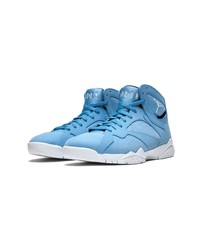 hellblaue hohe Sneakers aus Leder von Jordan