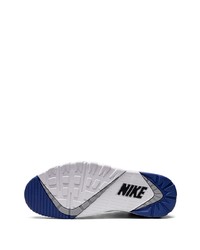 hellblaue hohe Sneakers aus Leder von Nike