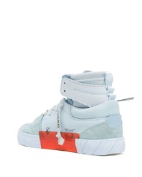 hellblaue hohe Sneakers aus Leder von Off-White