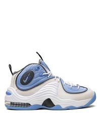 hellblaue hohe Sneakers aus Leder von Nike