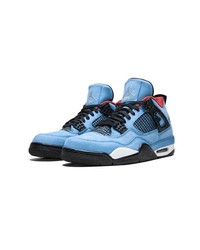 hellblaue hohe Sneakers aus Leder von Jordan