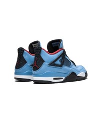 hellblaue hohe Sneakers aus Leder von Jordan