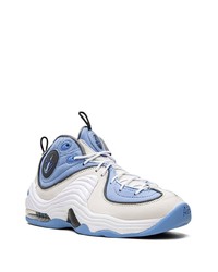 hellblaue hohe Sneakers aus Leder von Nike