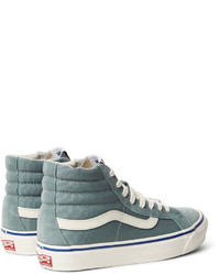 hellblaue hohe Sneakers aus Segeltuch von Vans