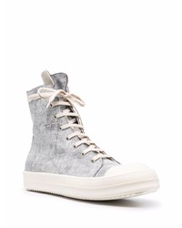 hellblaue hohe Sneakers von Rick Owens DRKSHDW