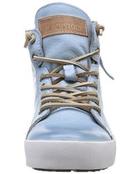 hellblaue hohe Sneakers von Blackstone