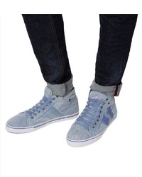 hellblaue hohe Sneakers von Camp David