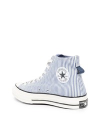 hellblaue hohe Sneakers von Converse