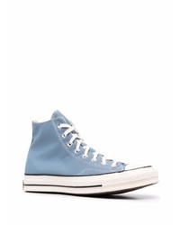 hellblaue hohe Sneakers von Converse