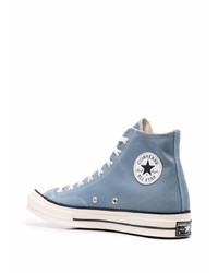 hellblaue hohe Sneakers von Converse