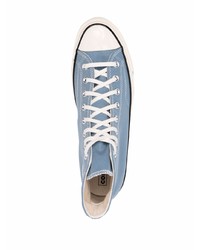 hellblaue hohe Sneakers von Converse