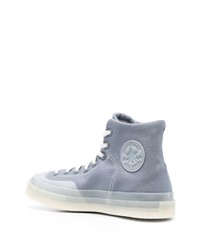 hellblaue hohe Sneakers von Converse