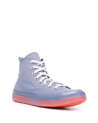 hellblaue hohe Sneakers von Converse