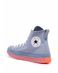 hellblaue hohe Sneakers von Converse