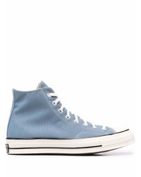 hellblaue hohe Sneakers von Converse