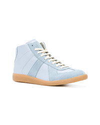 hellblaue hohe Sneakers von Maison Margiela