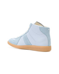 hellblaue hohe Sneakers von Maison Margiela