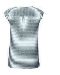 hellblaue horizontal gestreifte Bluse von Killtec