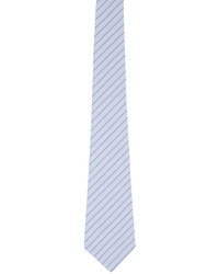 hellblaue horizontal gestreifte Krawatte von Sébline