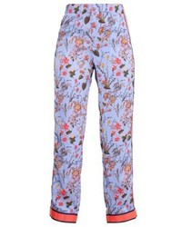 hellblaue Hose mit Blumenmuster von MAC