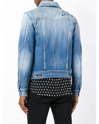 hellblaue Jacke von Saint Laurent