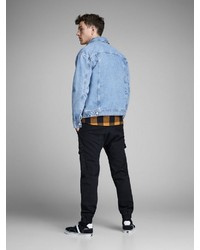 hellblaue Jeans Bomberjacke von Jack & Jones