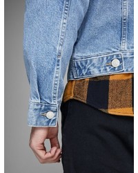 hellblaue Jeans Bomberjacke von Jack & Jones