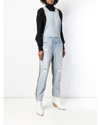 hellblaue Jeans Latzhose von Alexander Wang
