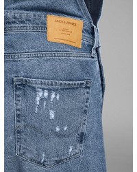 hellblaue Jeans Latzhose von Jack & Jones
