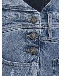 hellblaue Jeans Latzhose von Jack & Jones