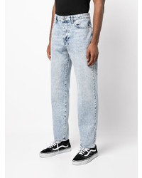 hellblaue Jeans mit Acid-Waschung von Ksubi