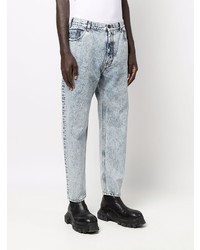 hellblaue Jeans mit Acid-Waschung von Saint Laurent