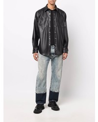 hellblaue Jeans mit Acid-Waschung von Just Cavalli