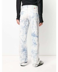 hellblaue Jeans mit Acid-Waschung von Off-White